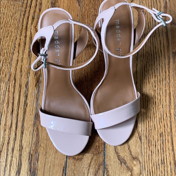 Madden Girl Nude Strappy Open Toe Heel - Picture 2 of 6